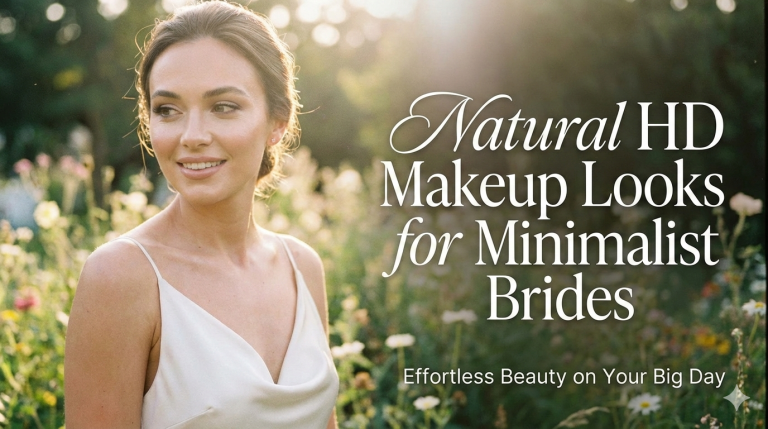 Natural HD Makeup Looks for Minimalist Brides