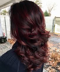 Burgundy Brown with Subtle Red Highlights | Trending Global Hair Colours with Highlights for Indian Skin
