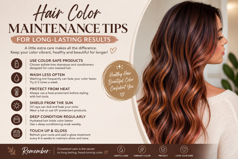 Hair color protection and care tips